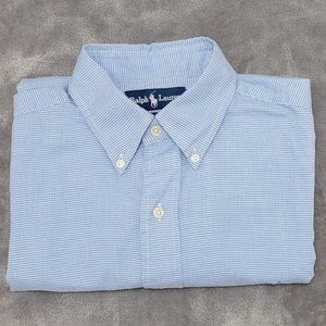 Ralph Lauren Yarmouth Cotton Long Sleeve Button Down Oxford Shirt Size 15/33